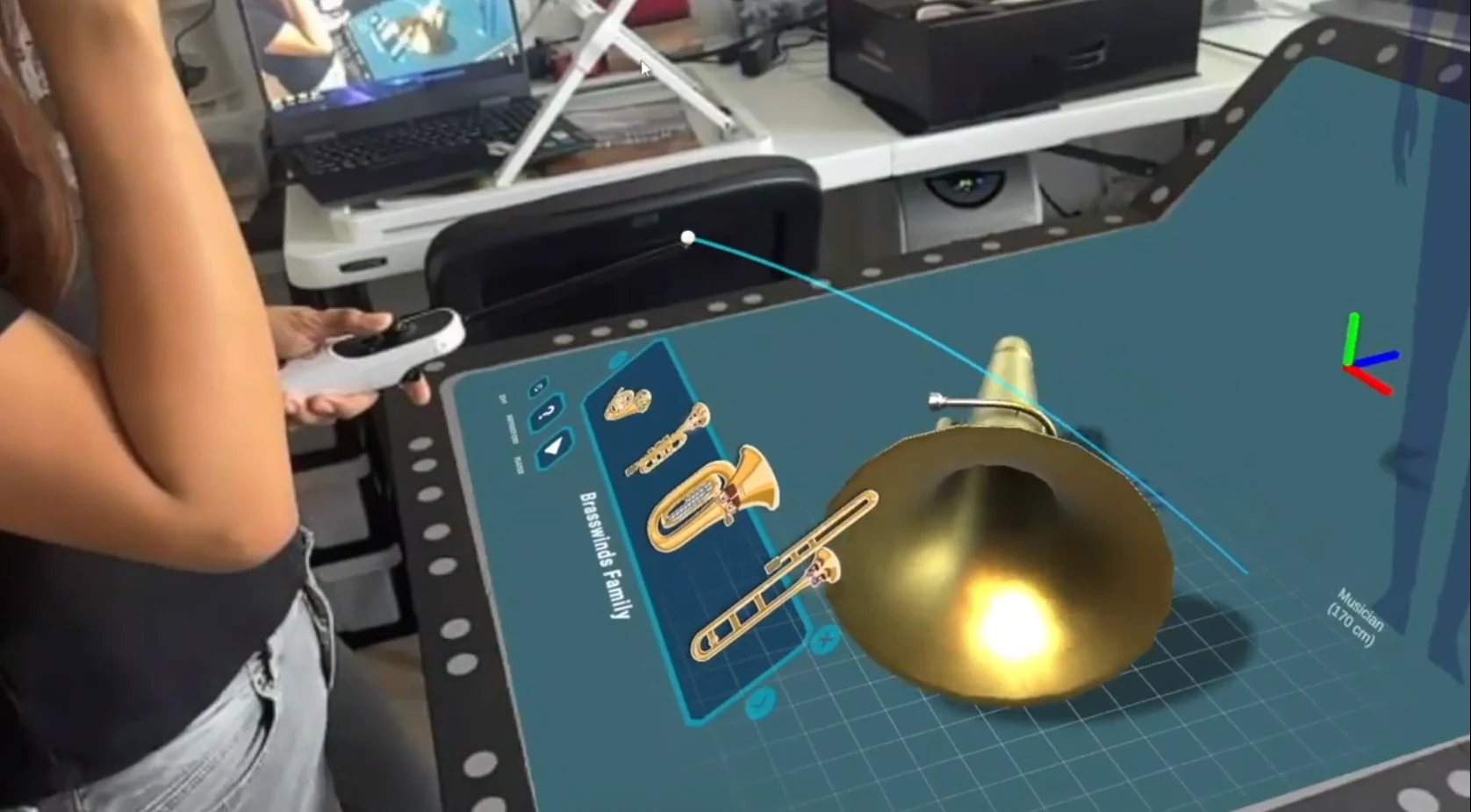 Queensland Symphony Orchestra AR brass instrument interaction